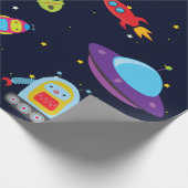 Cadeau Robots en papier d'emballage d'espace (Coin)