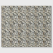 Cadeau Roche Texture Impression Papier Papier Rouleau (Plat)