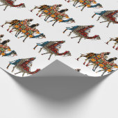 Cadeau Rois Voyage Voir Bébé Jésus Envelopper Papier (Coin)