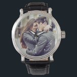 Cadeau romantique | Votre photo personnelle avec d<br><div class="desc">Cette magnifique montre vous propose votre propre photo,  pour un cadeau romantique qu'il chérira. Il y a aussi une version disponible dans cette boutique sans les numéros.</div>