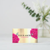 Cadeau Roos Dozen Flowers Flowerbox Visitekaartje (Staand voorkant)