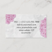 Cadeau Roos Dozen Flowers Flowerbox Visitekaartje (Achterkant)