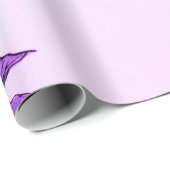 Cadeau ROSE AVEC BEE JAPONAIS IMPRESSION papier (Coin rond)