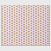 Cadeau Rose Clair| Papier enveloppant points de Parties s (Plat)