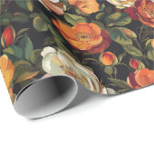 Cadeau Rose cool papier d'emballage élégant (Coin rond)