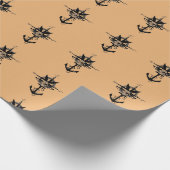 Cadeau Rose de boussole de pirate et papier d'Ancre (Coin)