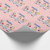 Cadeau Rose de papier d'emballage de la classe 2014 (Coin)