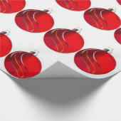 Cadeau Rouge, or, Argent, ampoules de Noël Papier à envel (Coin)