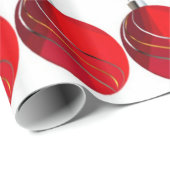 Cadeau Rouge, or, Argent, ampoules de Noël Papier à envel (Coin rond)