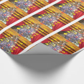 Cadeau Rouge Rideau papier d'emballage de Noël (Coin)