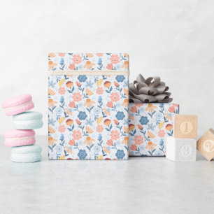 Cadeau Rouleau à papier à motifs floraux joueuses