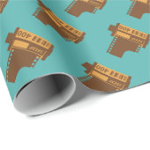 Cadeau Rouleau de 35 mm Papier à envelopper à motif de fi (Coin rond)