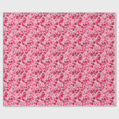 Cadeau Rouleau de papier à embouteillage chic rose doux (Plat)