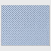 Cadeau Rouleau de papier d'emballage à pois bleu doux cla (Plat)