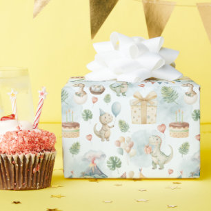 Cadeau Rouleau de papier d'emballage d'anniversaire avec 