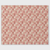 Cadeau Rouleau de papier d'emballage - Patchwork sucré de (Plat)