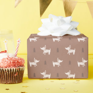 Cadeau Rouleau de papier d'emballage Scandi Dog & Christm