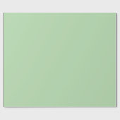 Cadeau Rouleau de papier d'emballage vert uni doux (Plat)