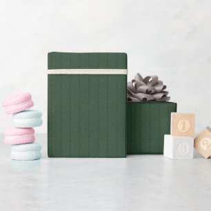 Cadeau Rouleau de papier Motif à écorce foncé vert