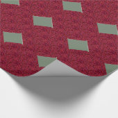 Cadeau Rouleau de papier rouge cerise et gris (Coin)