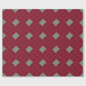Cadeau Rouleau de papier rouge cerise et gris (Plat)