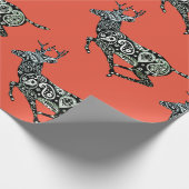 Cadeau Rouler le papier rouge à envelopper Noël (Coin)