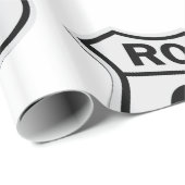 Cadeau Route 66 Papier d'enrobage des signes (Coin rond)