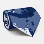 Cadeau Royal Blue Paint Splatter Party - Cravate (Roulé)