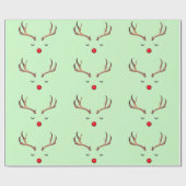 Cadeau Rudolph 6 Papier d'enveloppement (Plat)