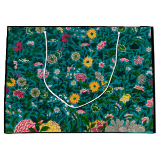 CADEAU SAC FLEURI CHINOIS MODÈLE NOIR ET VERT