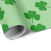 Cadeau Saint Patrick's Day chanceux trèfle Papier à envel (Coin rond)
