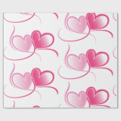 Cadeau Saint-Valentin, coeur doux envelopper papier (Plat)