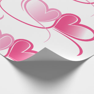 Cadeau Saint-Valentin, coeur doux envelopper papier