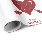 Cadeau Saint-Valentin, coeur doux envelopper papier (Coin rond)