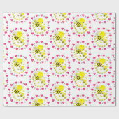 Cadeau Saint-Valentin Envelopper le papier Bumblebee Mice (Plat)