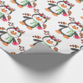 Cadeau Saint-Valentin Envelopper le papier Penguin Poisso (Coin)