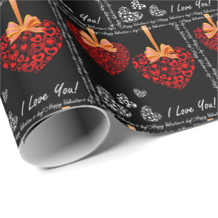 Cadeau Saint Valentin Je t'aime Envelopper du papier