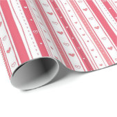 Cadeau Saint Valentin, papier d'emballage romantique, amo (Coin rond)