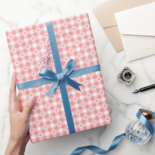 Cadeau Saint Valentin, papier d'emballage romantique, amo