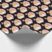 Cadeau SAKURA - Chow - papier d'emballage noir (Coin)