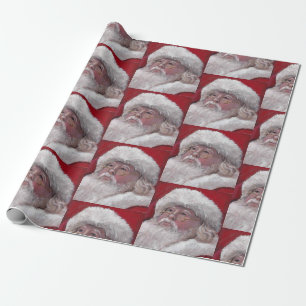 Cadeau Santa Clause Papier d'enveloppement de cadeaux fac