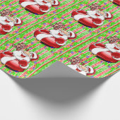Cadeau Santa Clause Teddy Bear Papier d'enveloppement de (Coin)