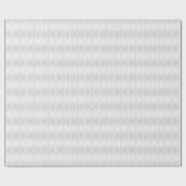 Cadeau Satin d'argent texturé et papier d'emballage blanc (Plat)