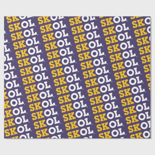 Cadeau Script de bloc "SKOL" - Papier de recouvrement (Plat)