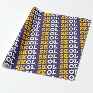 Cadeau Script de bloc "SKOL" - Papier de recouvrement