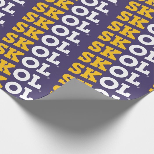 Cadeau Script de bloc "SKOL" - Papier de recouvrement (Coin)
