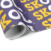 Cadeau Script de bloc "SKOL" - Papier de recouvrement (Coin rond)