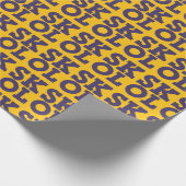 Cadeau Script de bloc "SKOL" - Papier d'enveloppement (Ja (Coin)