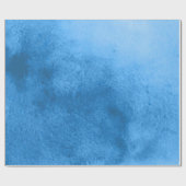 Cadeau Sérénité Bleue - Aquarelle Texture papier (Plat)