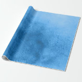 Cadeau Sérénité Bleue - Aquarelle Texture papier (Déroulé)